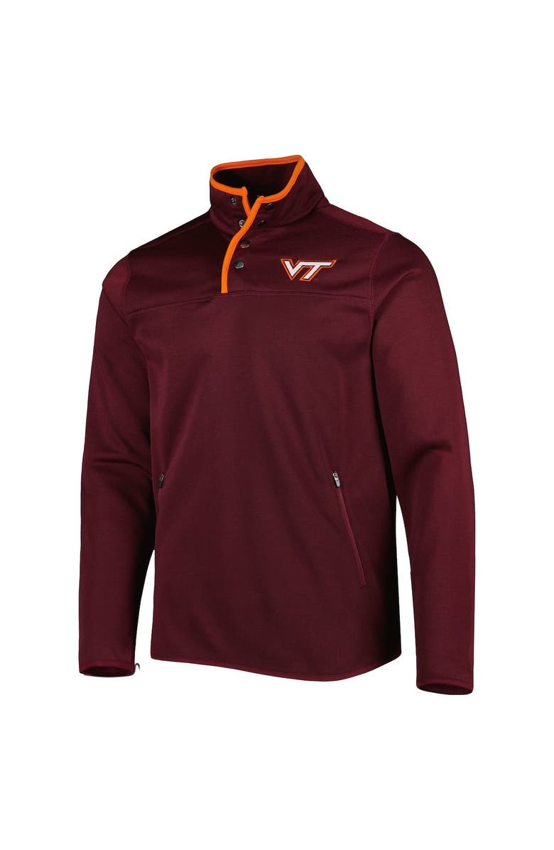 COLOSSEUM Men's Colosseum Maroon Virginia Tech Hokies Rebound Quarter-Snap Jacket, Alternate, color, 