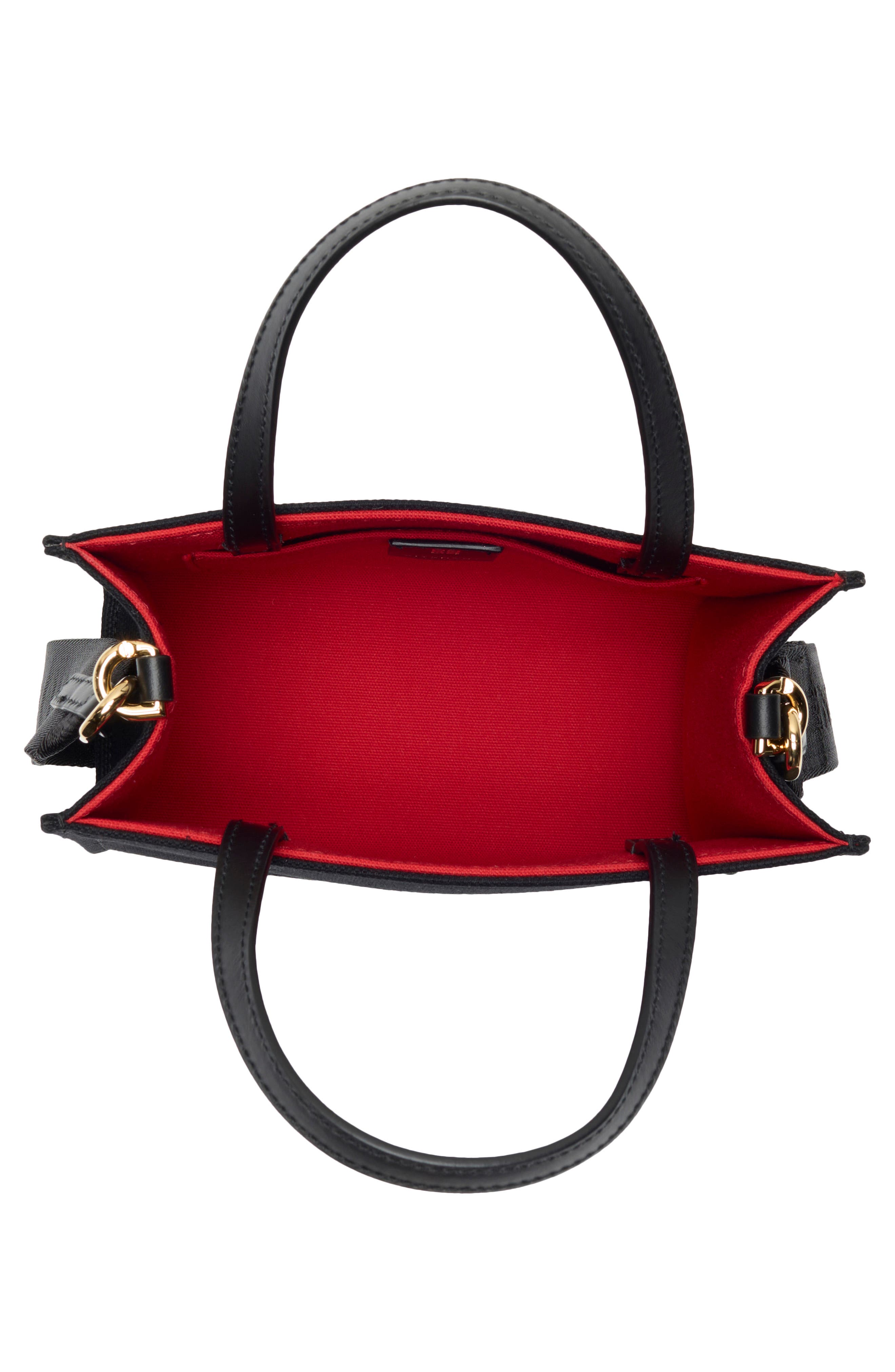 Givenchy Mini Canvas G-Tote, Alternate, color, Black