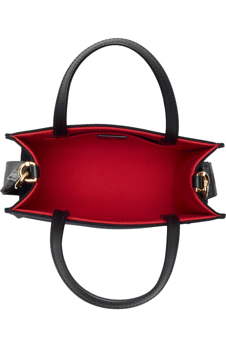 Givenchy Mini Canvas G-Tote, Alternate, color, Black