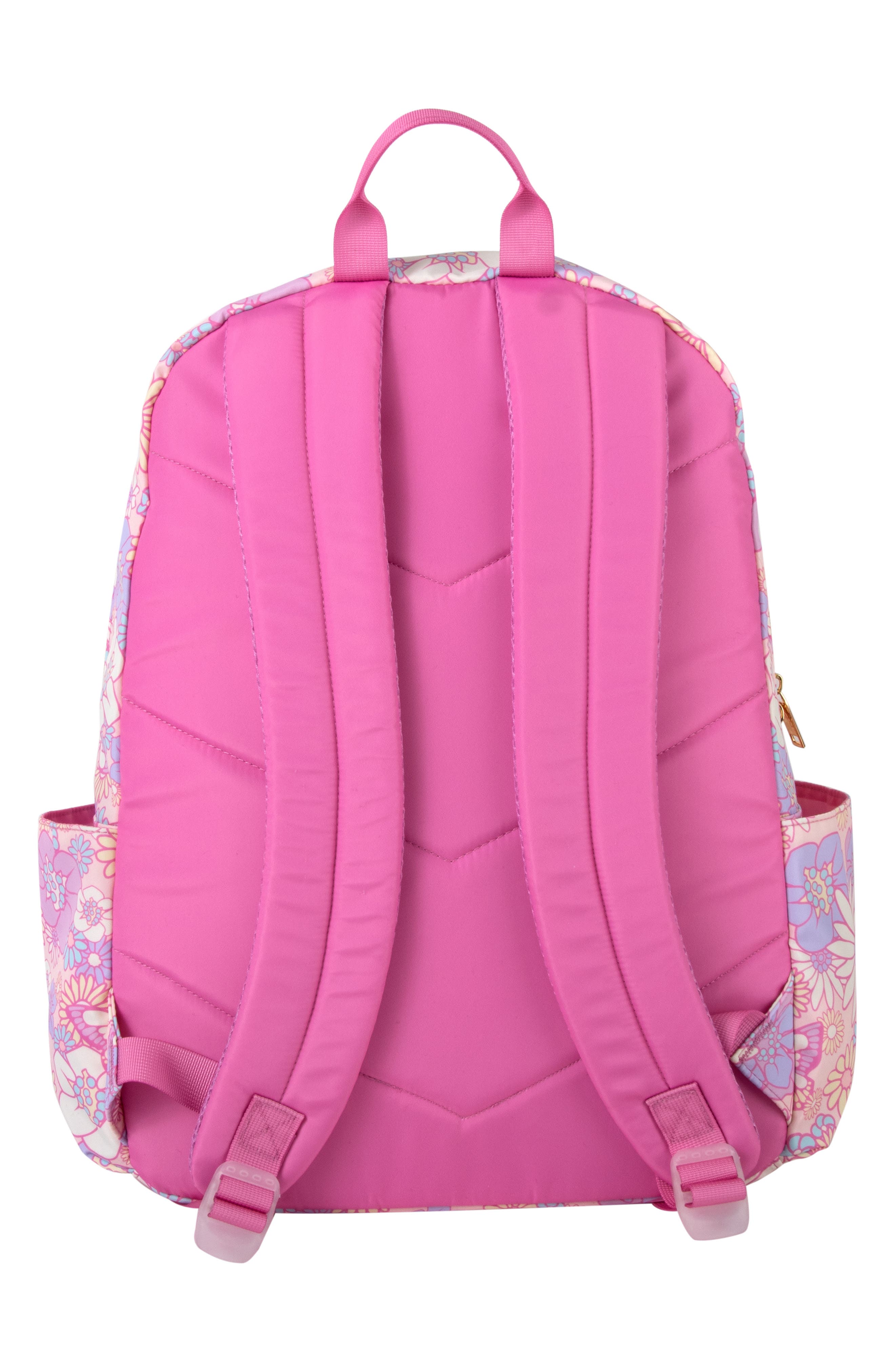 Jessica Simpson Kids' Nylon Floral Backpack with Pompom, Alternate, color, 