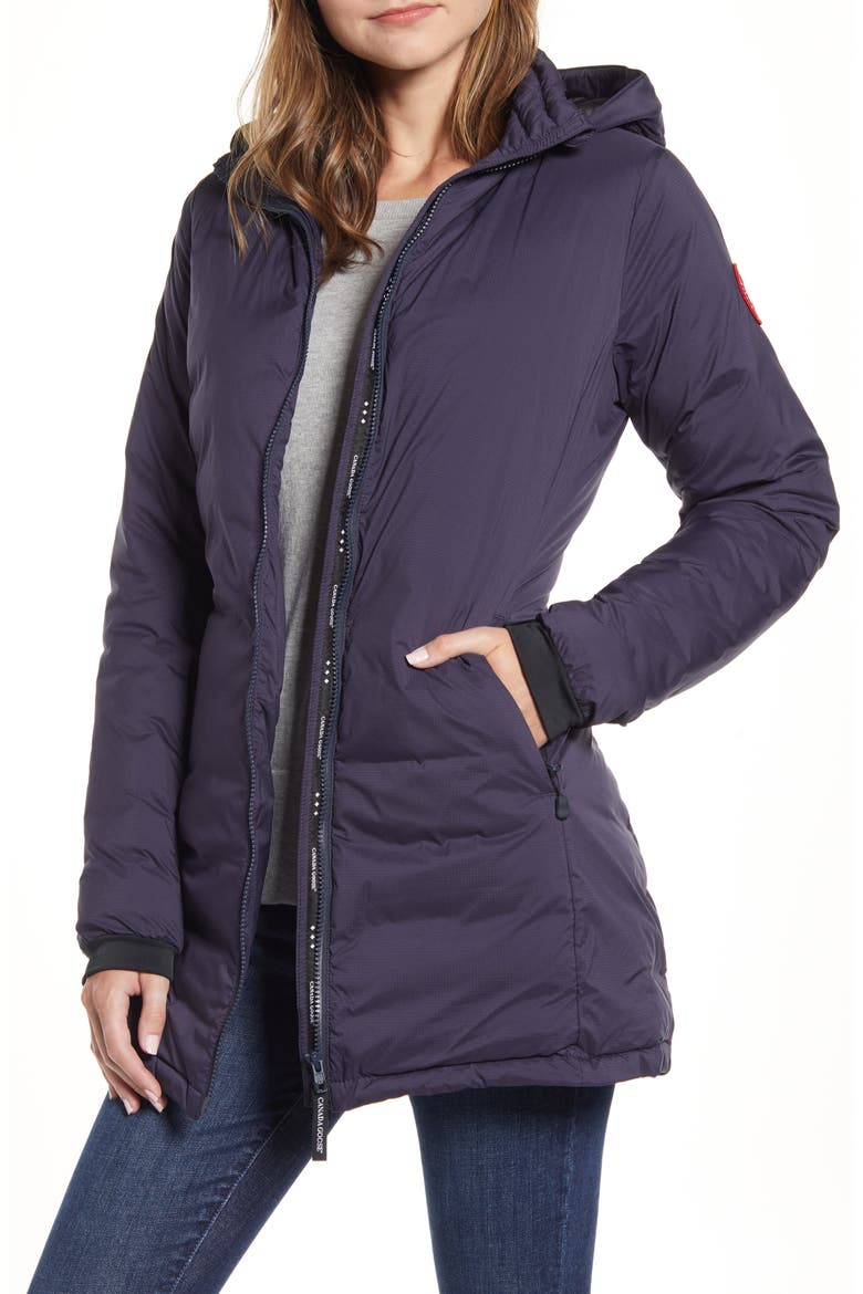 Camp Hooded Down Jacket, Main, color, NAVY