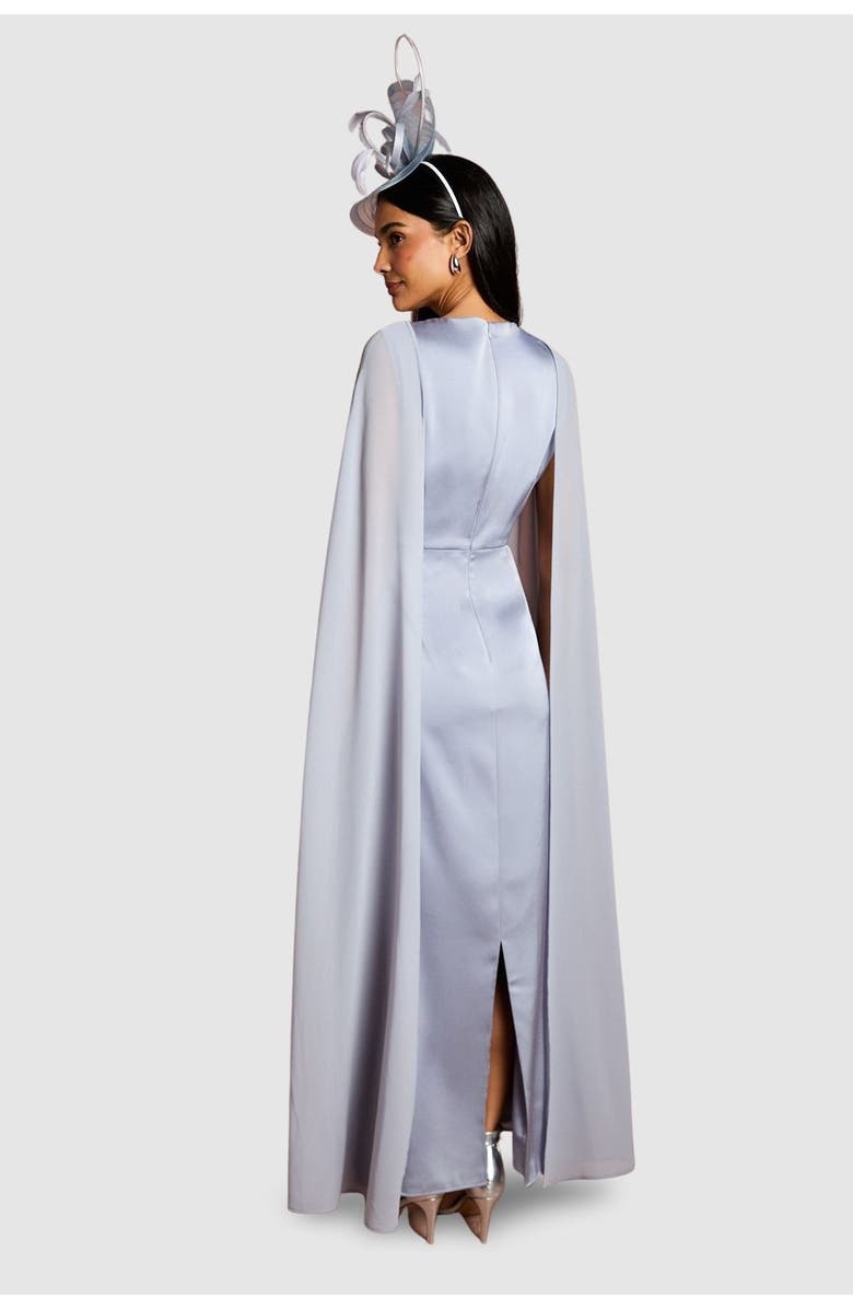 Coast Sleeveless Cape Maxi Dress, Alternate, color, Pale Blue