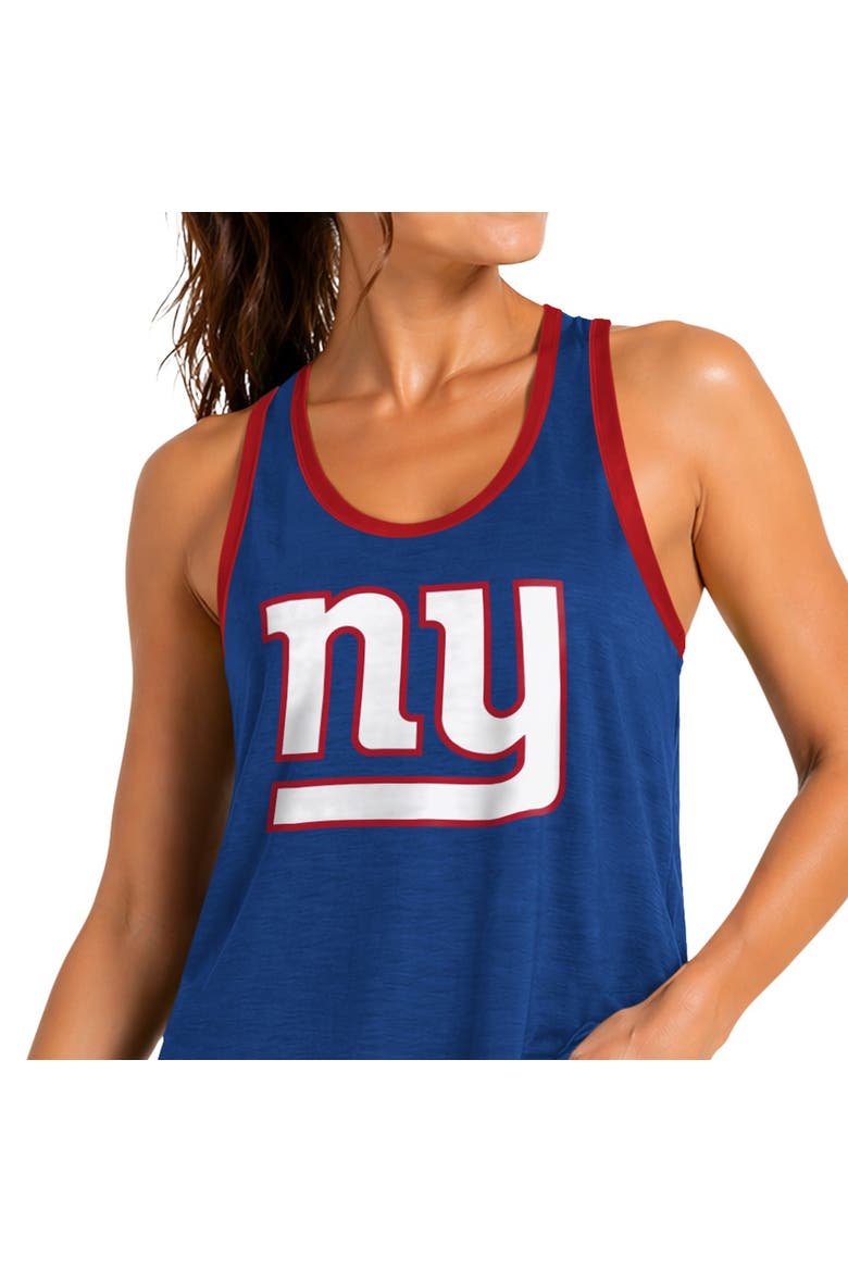 Women's G-III 4Her by Carl Banks Royal New York Giants Tater II Racerback Tank Top, Alternate, color, Royal