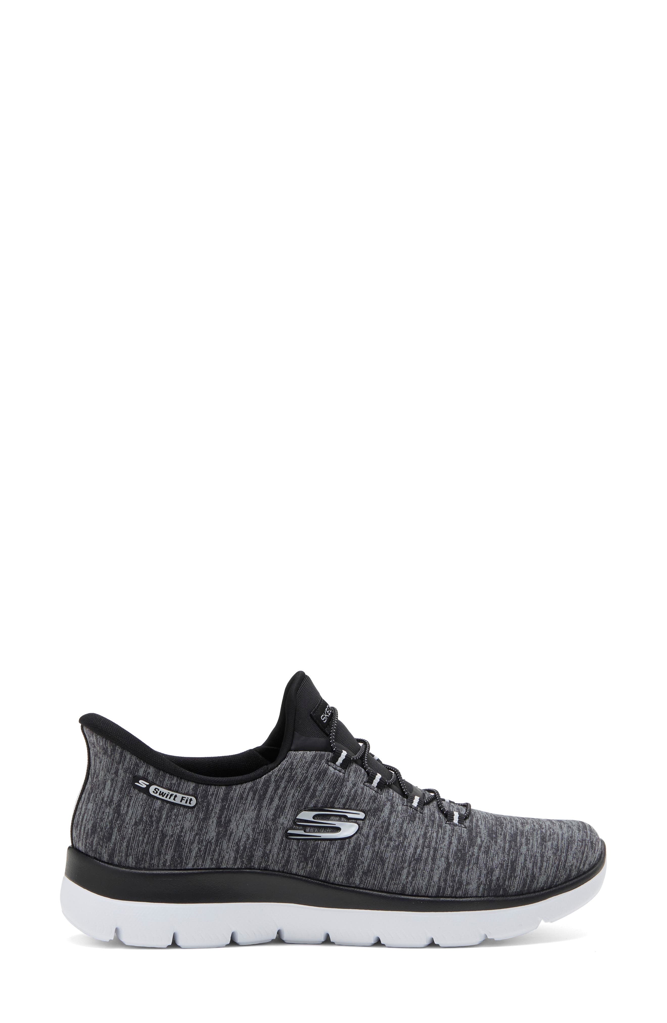 Swift Summits Slip On Sneaker, Alternate, color, BLACK/ WHITE