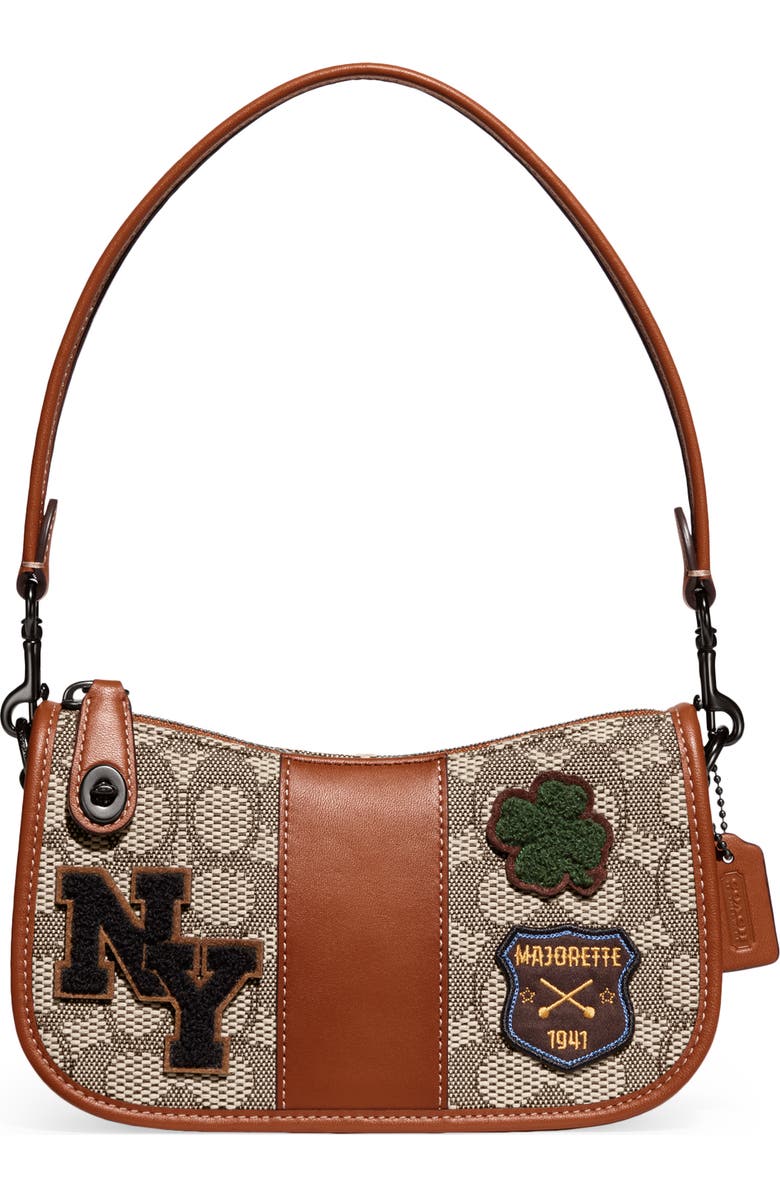 COACH Originals Signature Appliqué Shoulder Bag, Main, color,