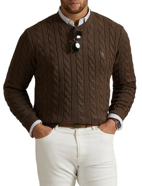 Big & Tall Cableknit Sweater