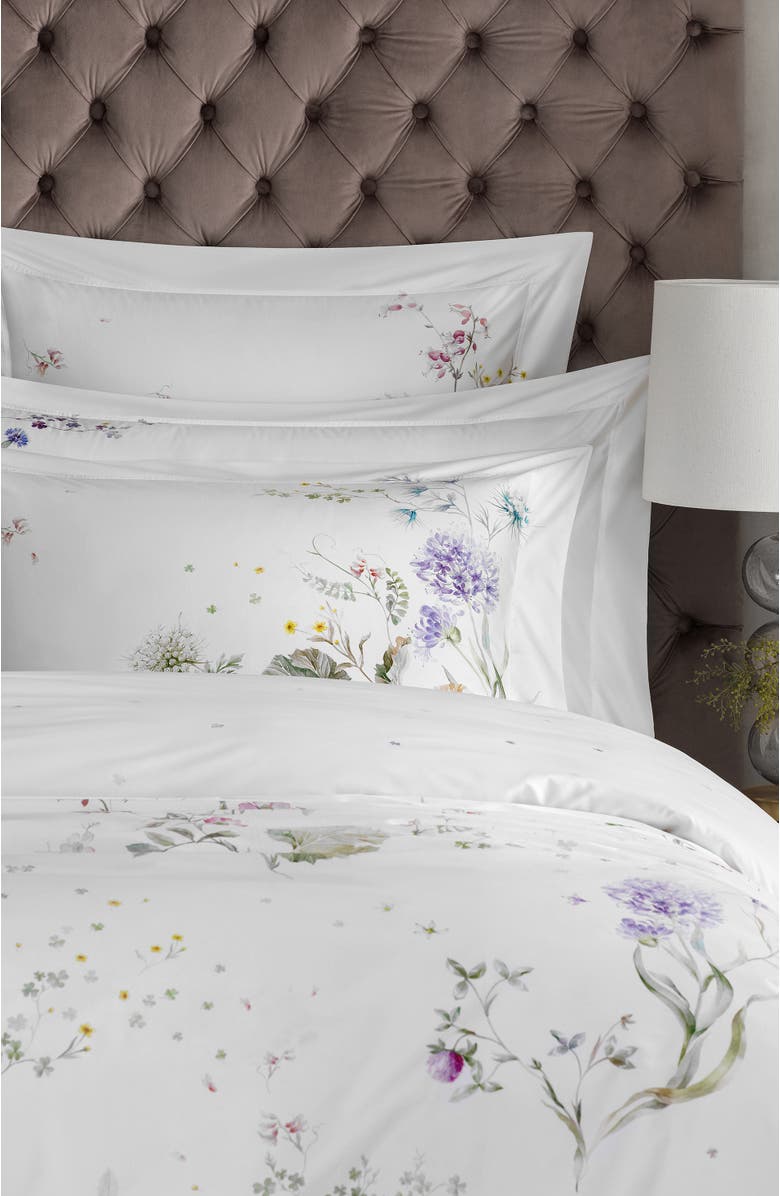 Togas Fleur pillowcase, Alternate, color, White