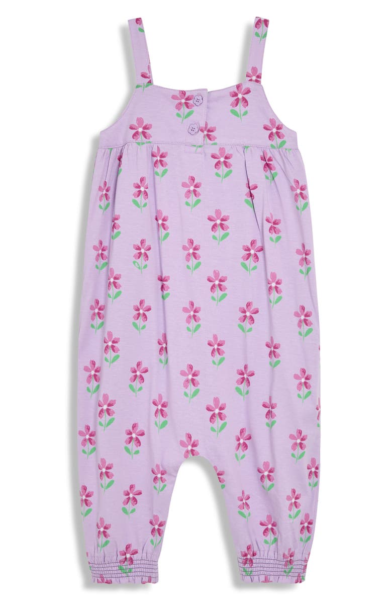 JOJO MAMAN BEBE Floral Cotton Romper, Main, color, Lilac