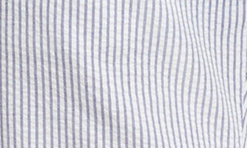 Brooks Brothers Seersucker Shorts In Blue/ivory Stripe