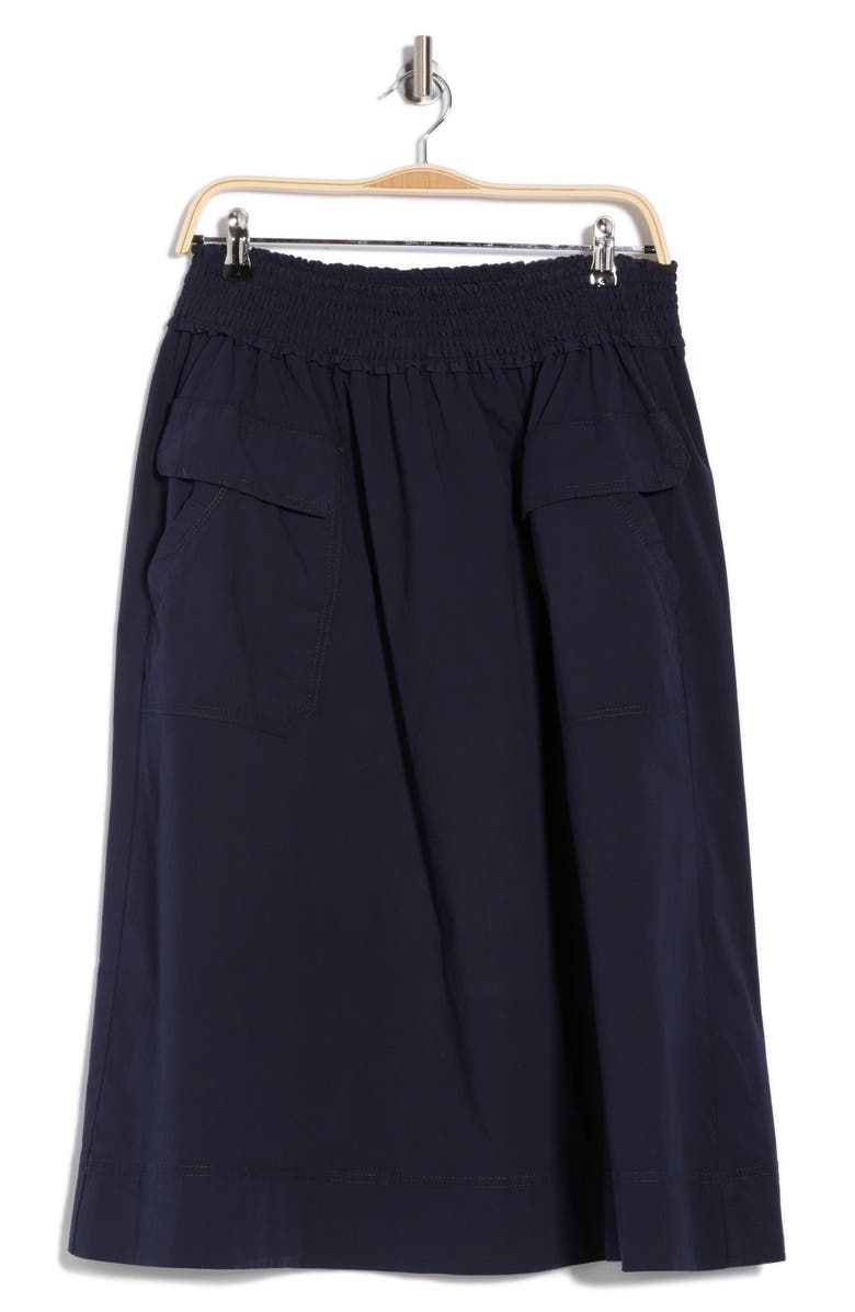 Democracy Smocked Waist Skirt, Alternate, color, Navy