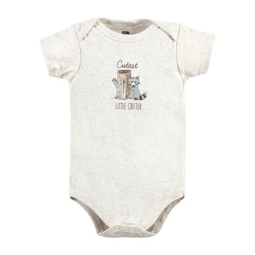 Hudson Baby Five-piece Set Of Cotton Infant All-in-one Bodysuits In Green