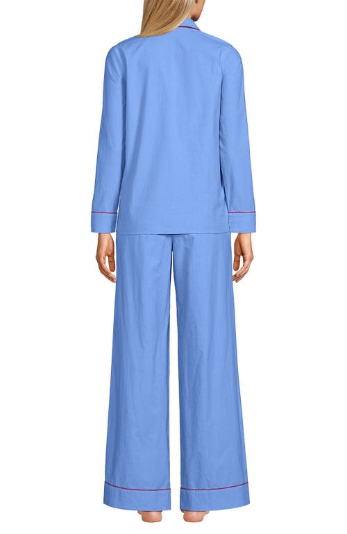 LANDS' END LANDS' END COTTON POPLIN 2 PIECE PAJAMA SET