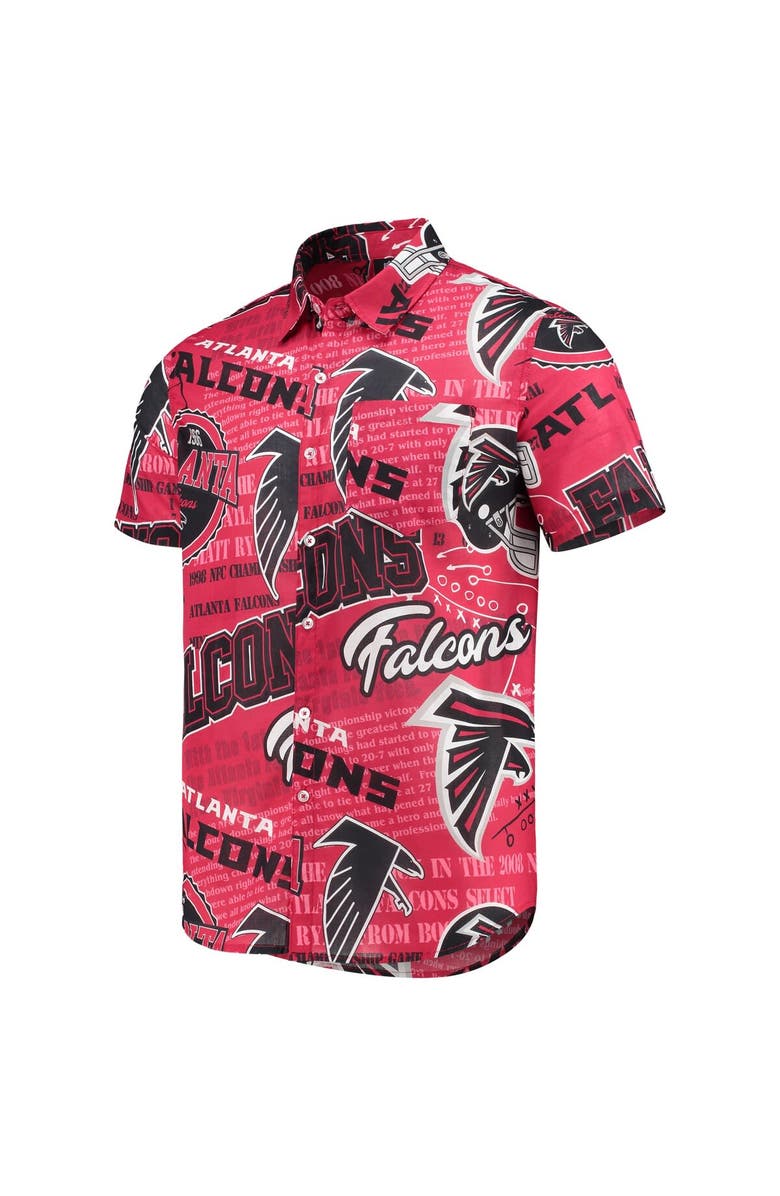 FOCO Men's FOCO Red Atlanta Falcons Thematic Button-Up Shirt, Alternate, color,