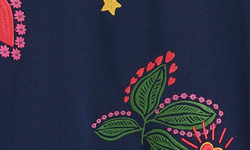 Boden Rosa Embroidered Sweatshirt In Blue