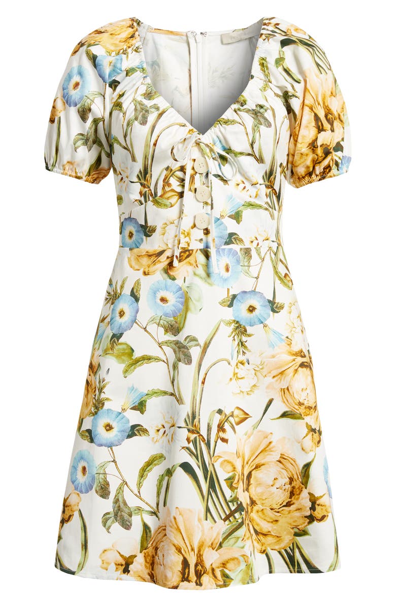 Favorite Daughter The Beloved Floral Stretch Cotton Minidress, Alternate, color, 