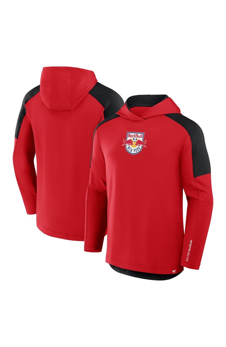 FANATICS Men's Fanatics Red New York Red Bulls Red Card Transitional Pullover Hoodie, Main, color, Red