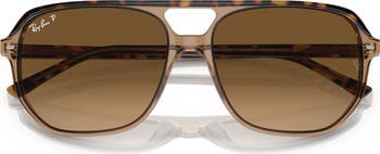 Bill One 57mm Gradient Polarized Irregular Sunglasses