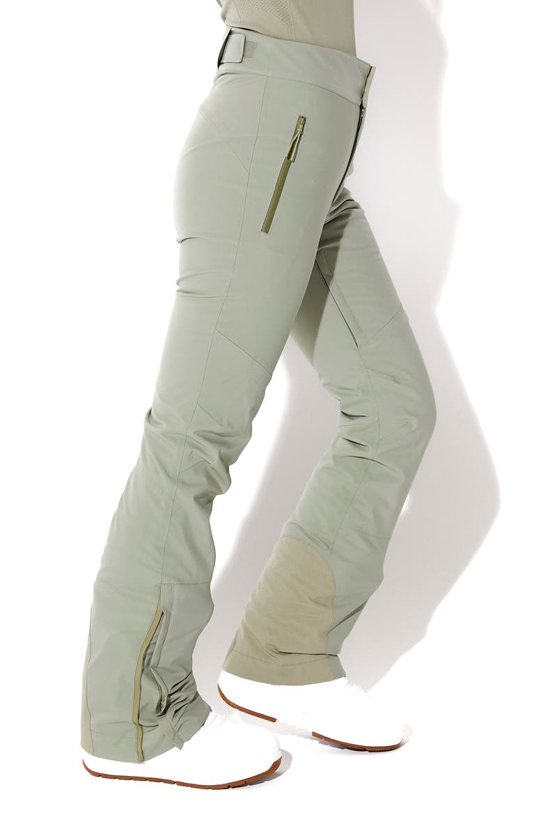 Alessandra Insulated Water Resistant Ski Pants, Alternate, color, SAGE