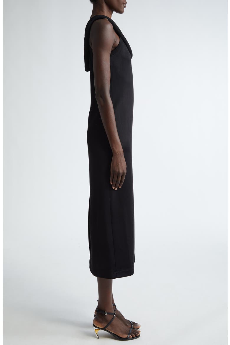 Scoop Neck Midi Sweater Dress, Alternate, color, BLACK
