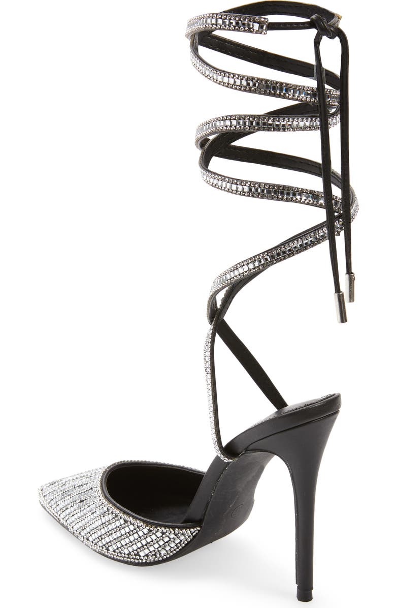 AZALEA WANG Riss Ankle Wrap Pointed Toe Pump, Alternate, color,