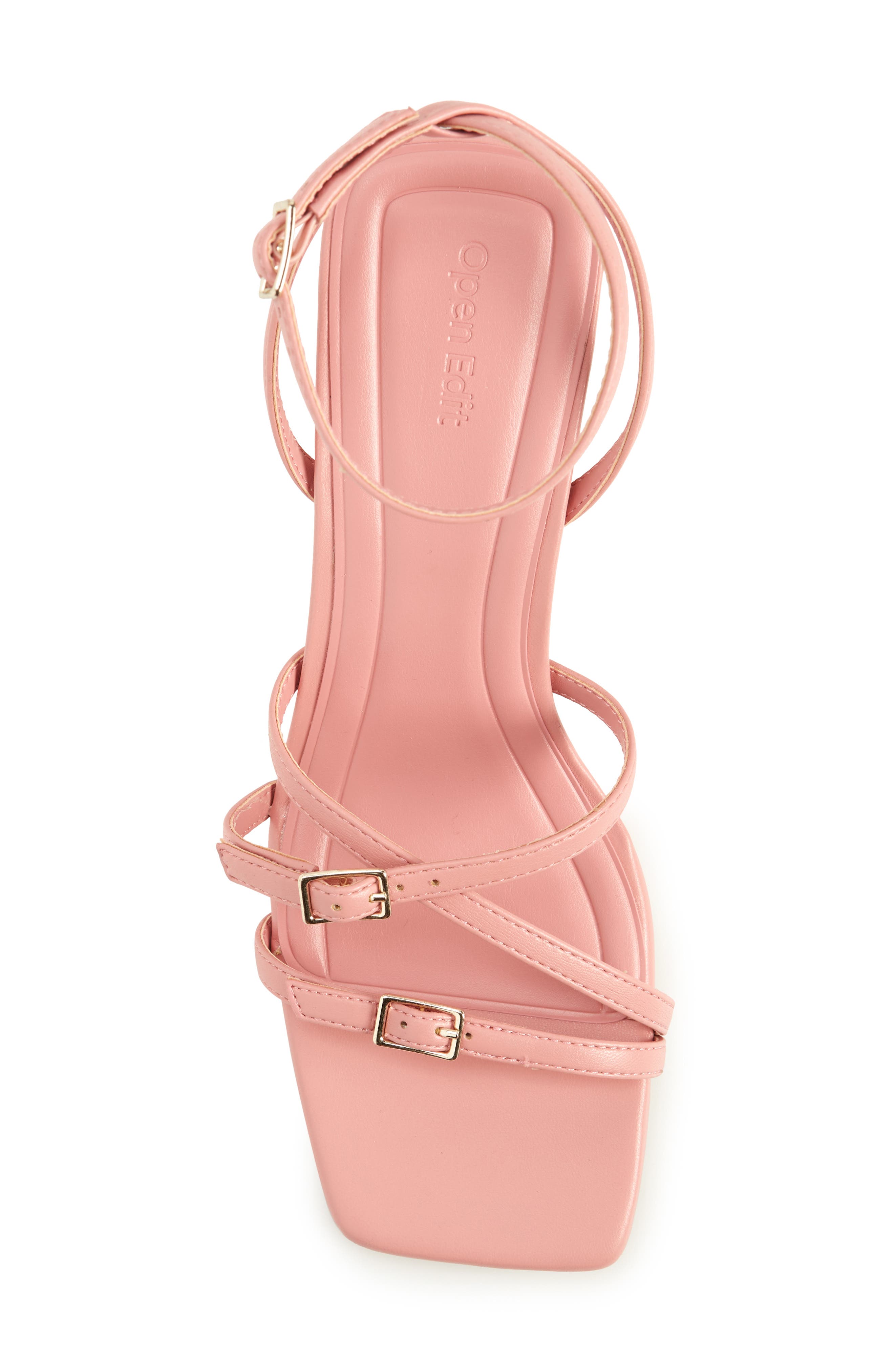 Iliana Ankle Strap Sandal, Alternate, color, PINK GUAVA