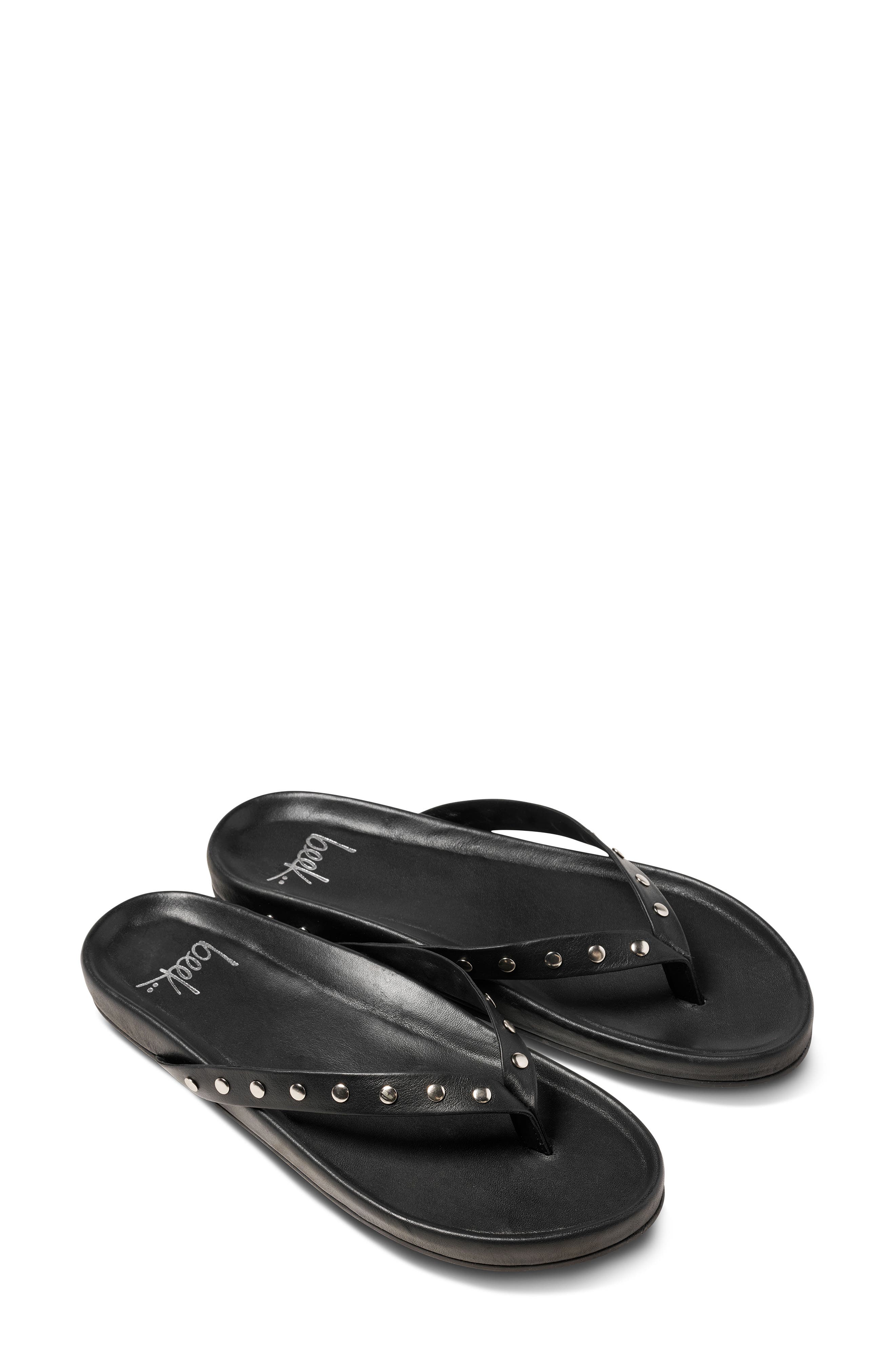 Beek Tringa Flip Flop, Main, color, Black Silver