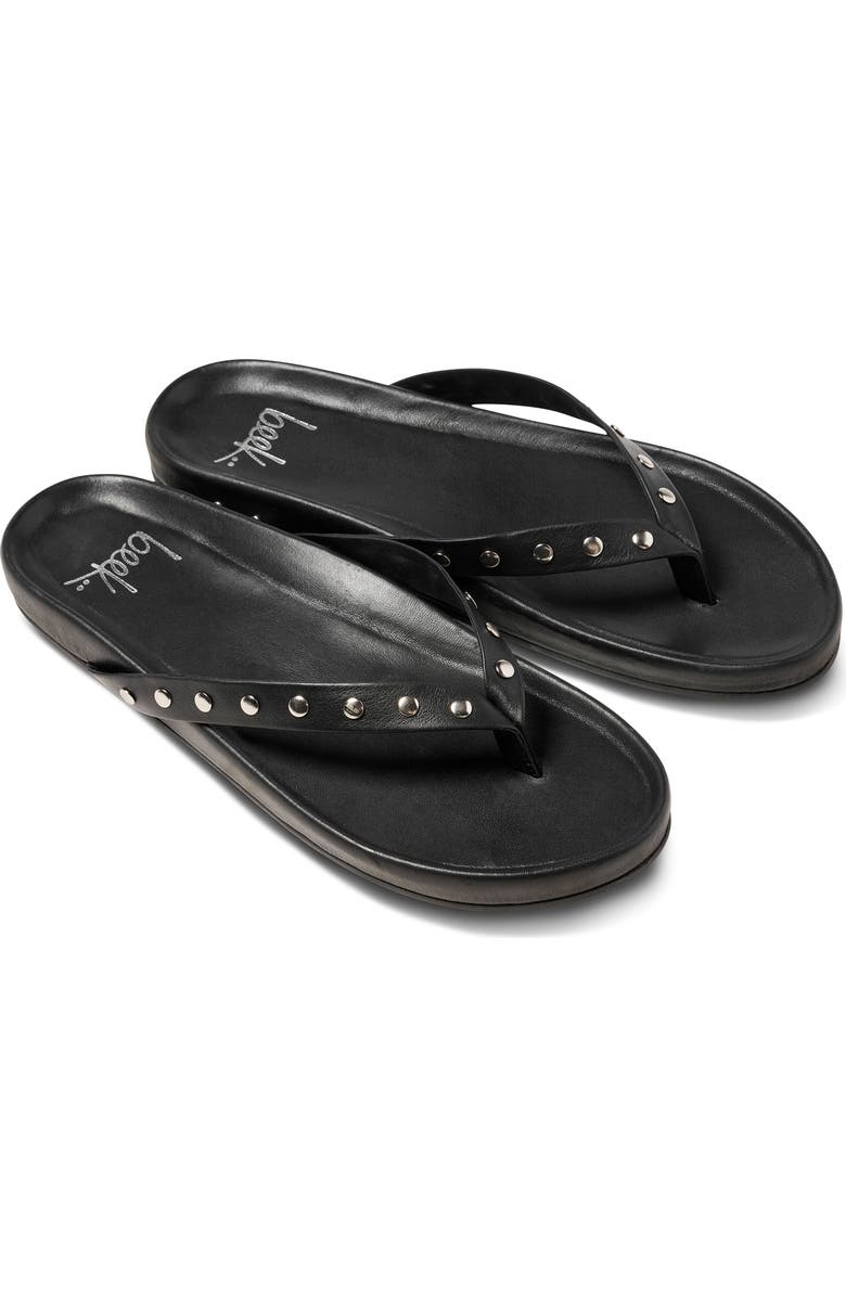 Beek Tringa Flip Flop, Main, color, Black Silver