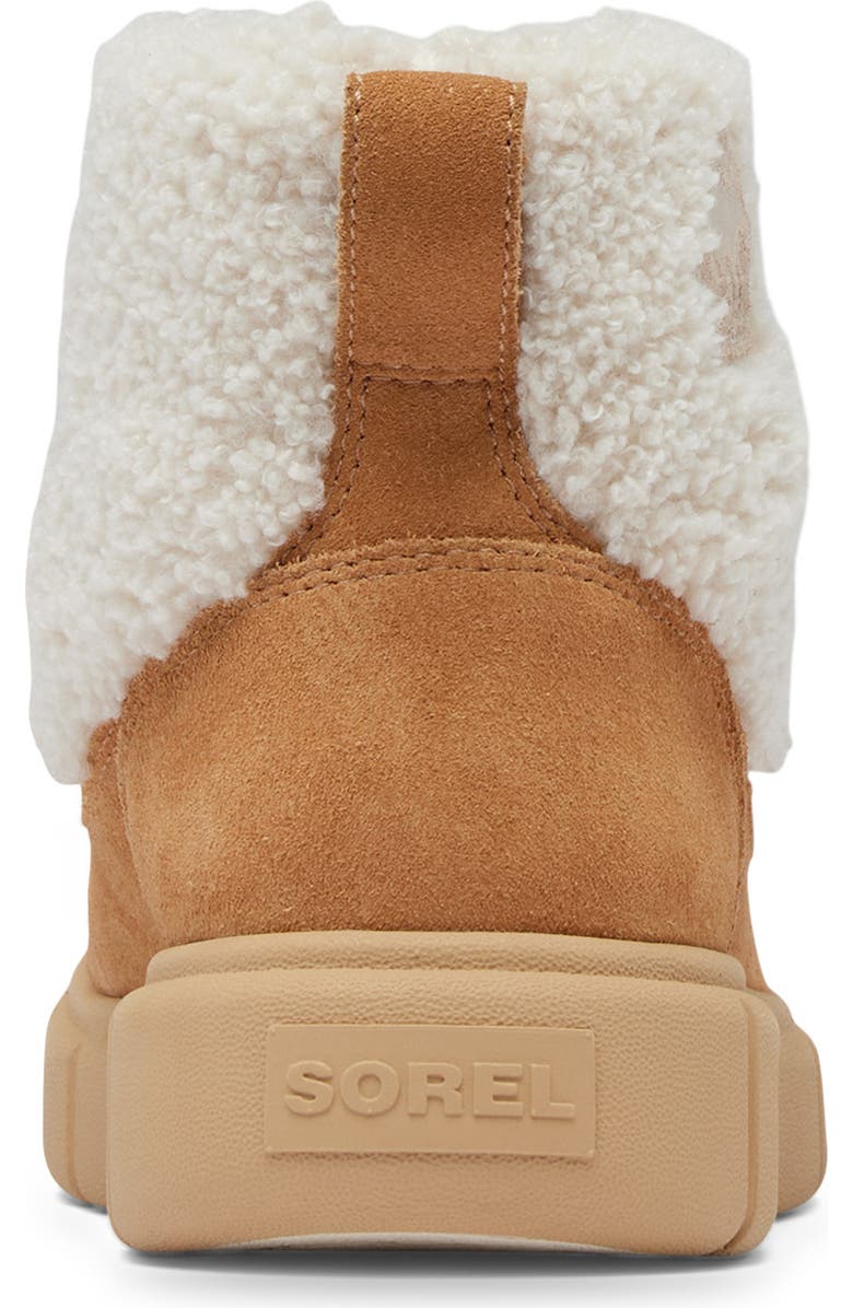 SOREL Kids' Explorer III Faux Fur Waterproof Slip-On Boot, Alternate, color, Tawny Buff/ Natural