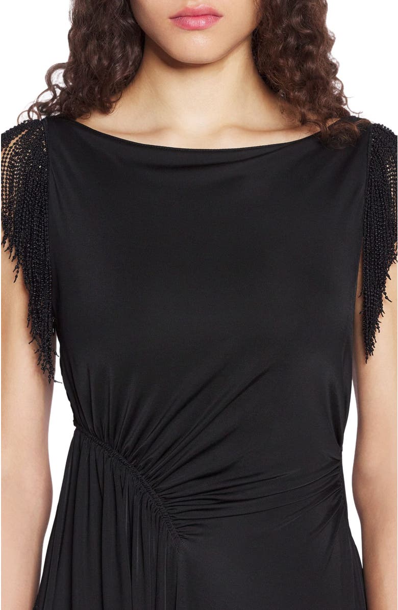 Lanvin EMBROIDERED SLEEVELESS DRESS, Alternate, color, 