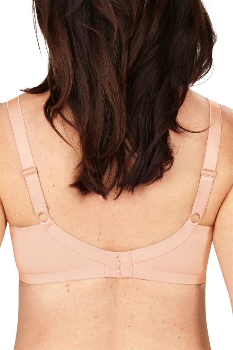 Nancy Wire-Free Bra with Front Closure, Alternate, color, blush