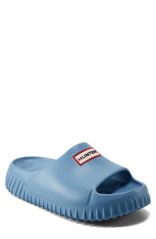 Hunter Finn Slide Sandal In Light Blue