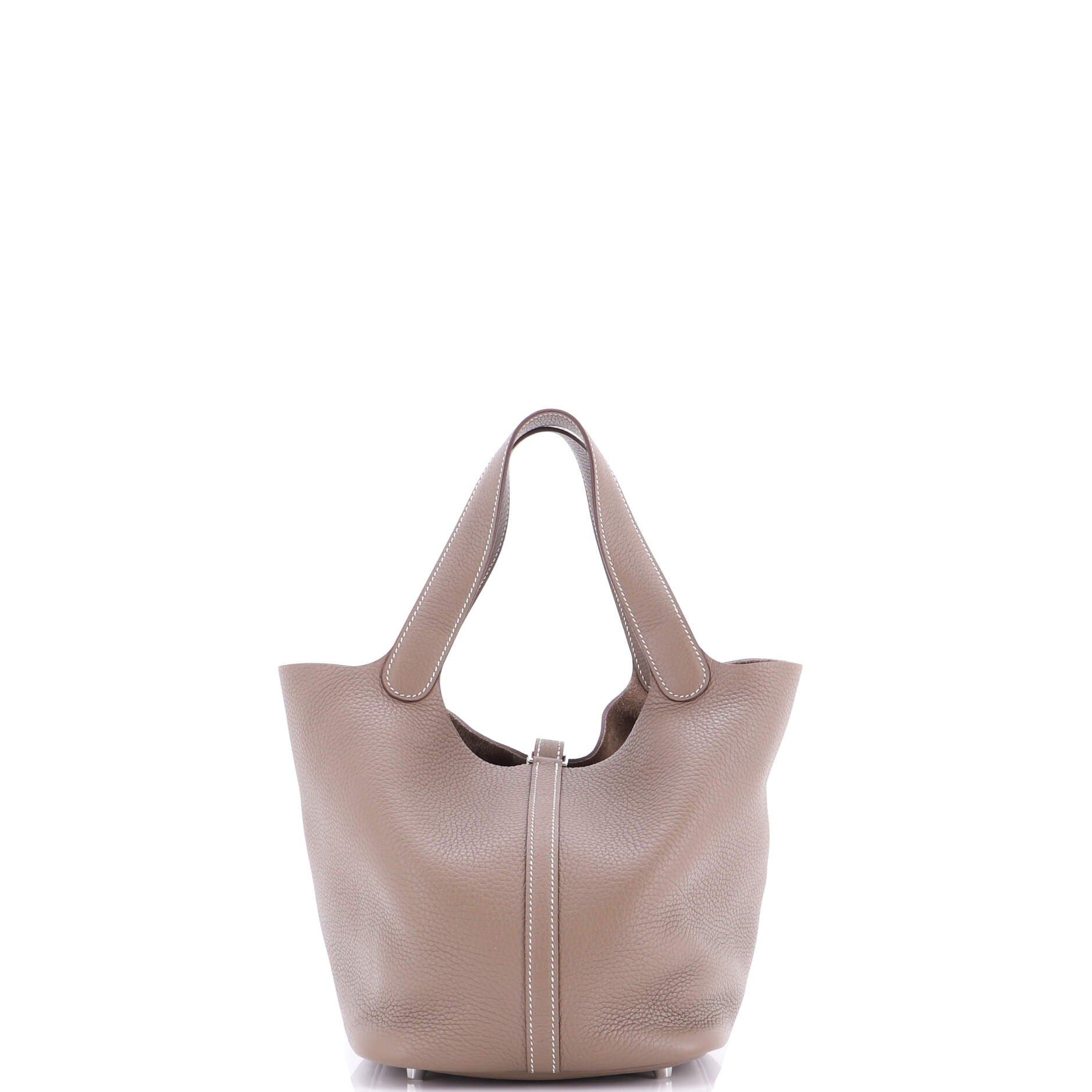 Pre-Owned Hermes Picotin Lock Bag Clemence MM, Alternate, color, 