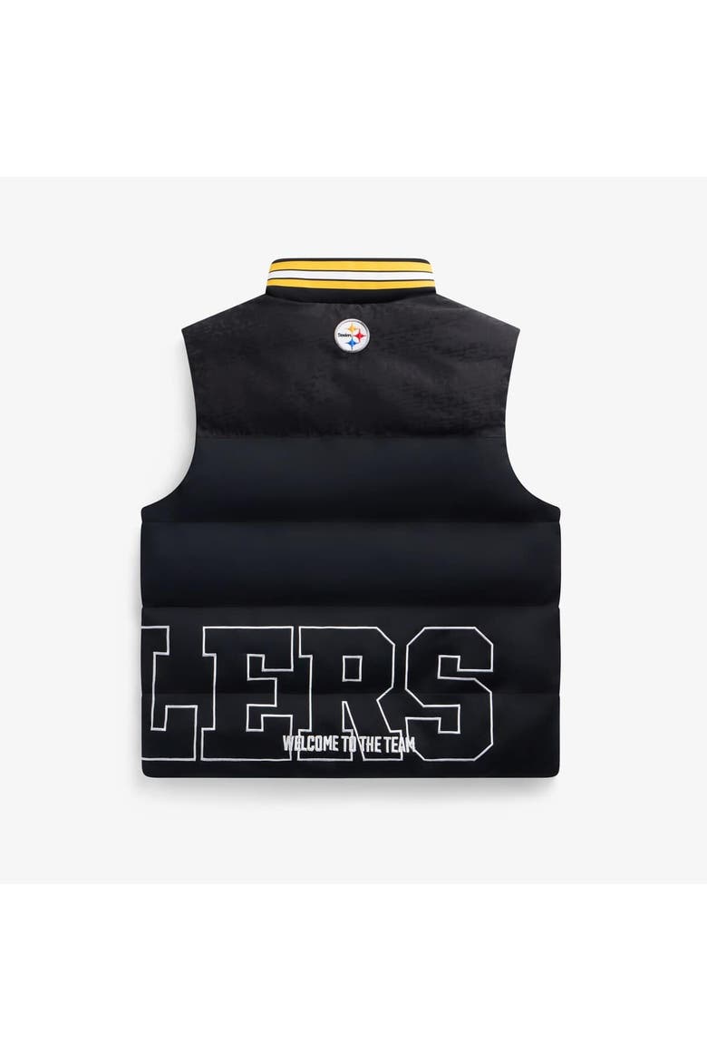 Unisex  Black Pittsburgh Steelers Team Puffer Vest, Alternate, color, Black