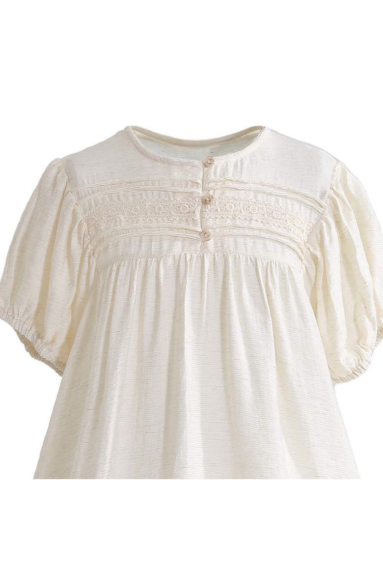 Lace Button Dress, Alternate, color, Ivory