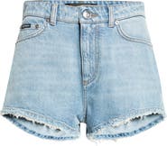 Dolce&Gabbana Frayed Hem Denim Shorts