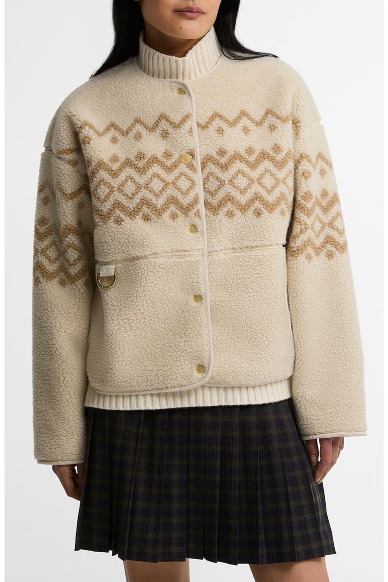 Ferrisdale Fleece Jacket, Main, color, IVORY MULTI