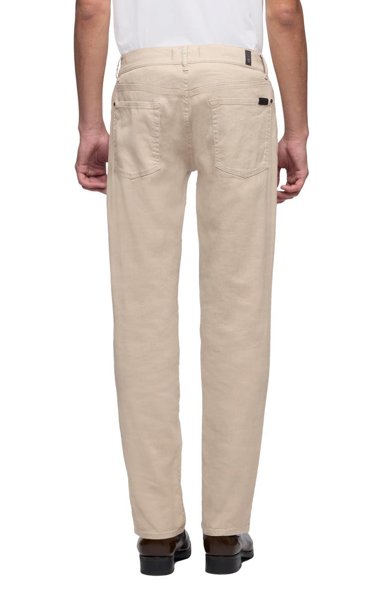 7 For All Mankind The Straight Leg Twill Pants, Alternate, color, Oat
