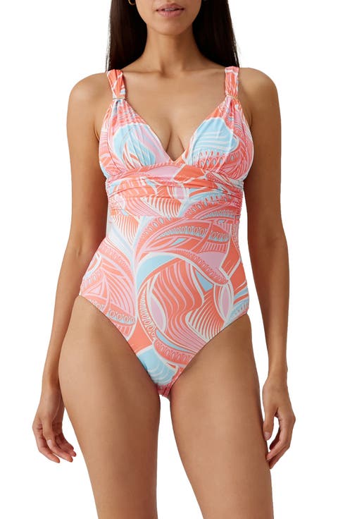 Panarea Shirred One-Piece Swimsuit