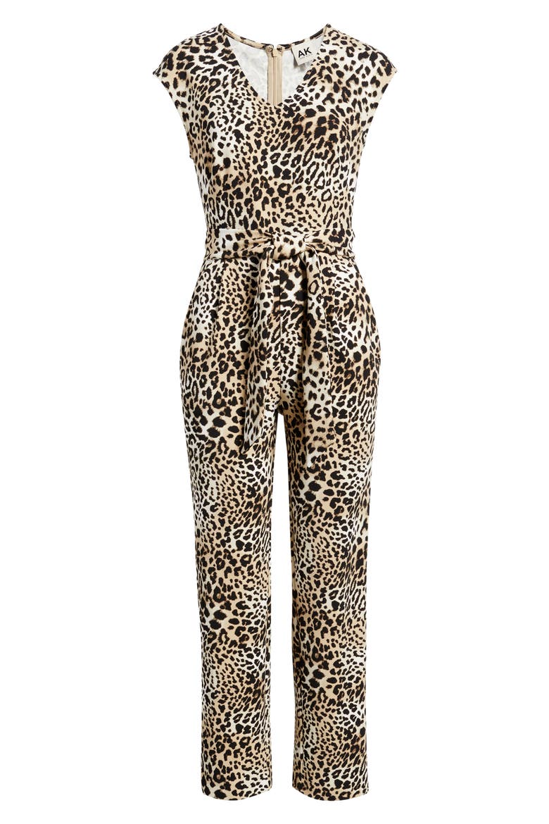 Extended Shoulder Straight Leg Jumpsuit, Alternate, color, ANNE BLACK MULTI