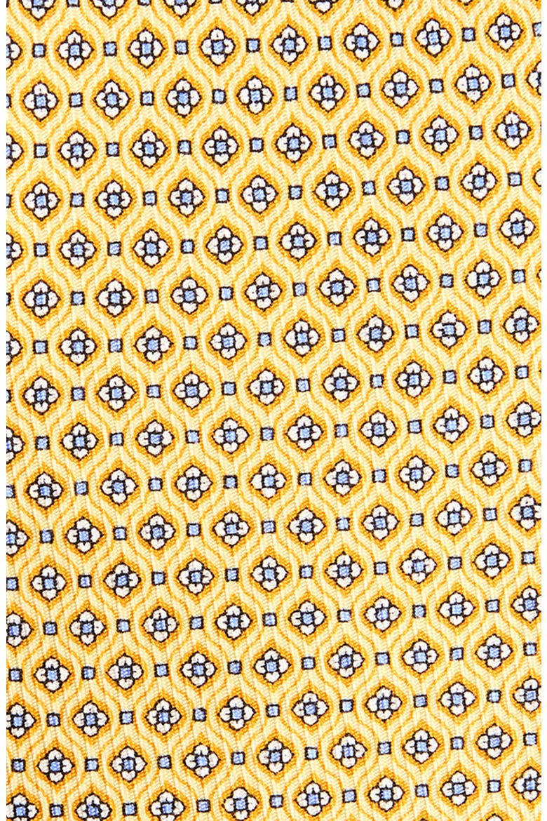 Floral Silk Tie, Alternate, color, YELLOW