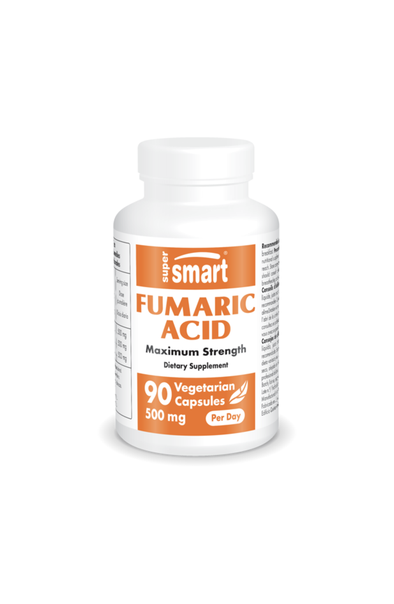 SuperSmart Fumaric Acid 500mg per Day, Main, color, NO COLOR