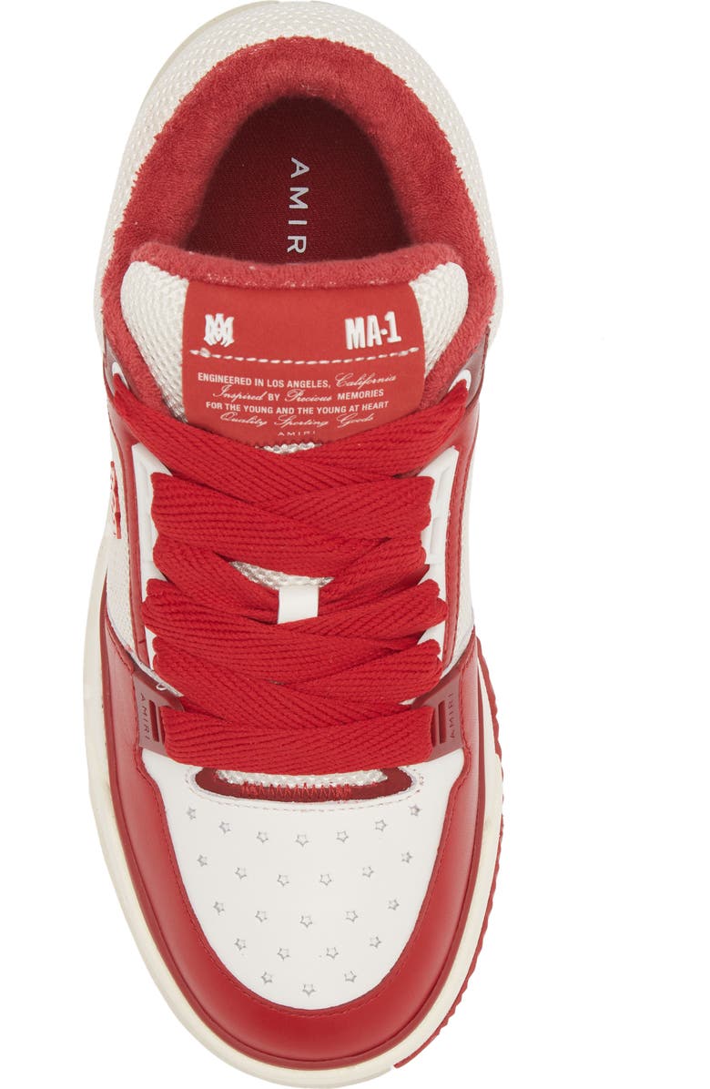 AMIRI MA-1 Platform Sneaker, Alternate, color, Alabaster Red