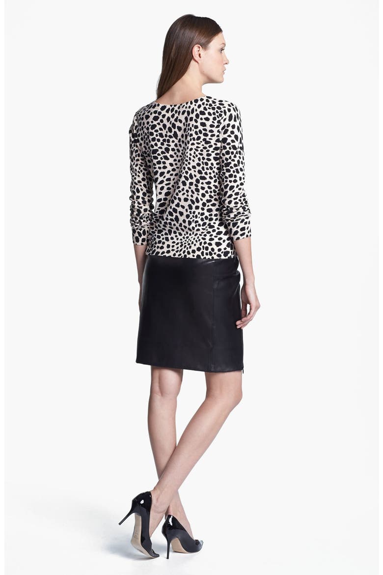 'Tinkit' Print Sweater, Alternate, color, LEOPARD SPOTS IVORY