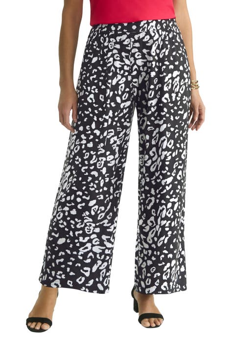 Stretch Knit Wide Leg Pant (Plus) (Petite Available)