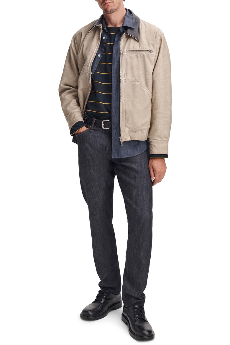 Boxy Striped Long Sleeve T-Shirt, Alternate, color, SALTWATER