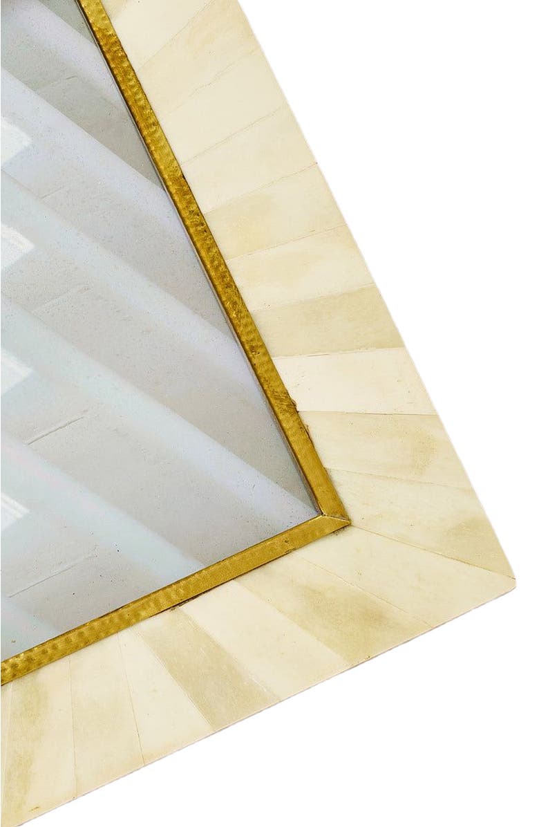 Matr Boomie Mukhendu Picture Frame - Bone, Brass Inlay, Alternate, color, White
