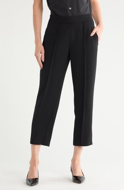 Mid Rise Tapered Pull-On Pants