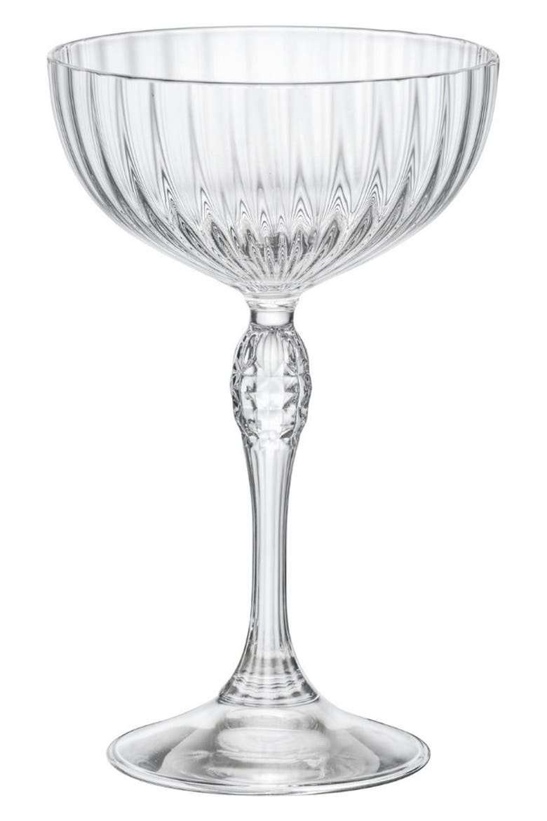America '20s Set of 4 Coupe Cocktail Glasses, Main, color, CLEAR