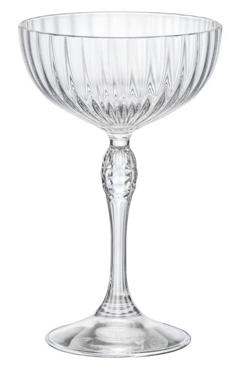 America '20s Set of 4 Coupe Cocktail Glasses