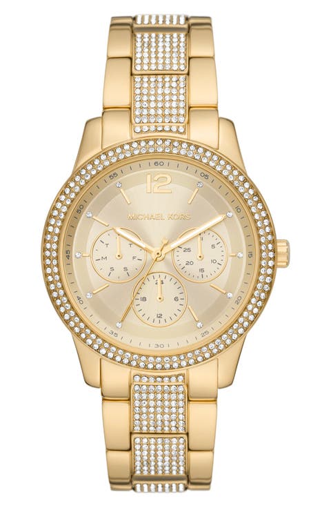 Tibby Pavé Bracelet Watch, 40mm